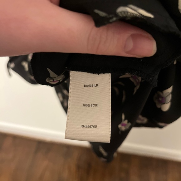 Rebecca Taylor Ghost Flower Floral Silk Mini Dress Size 0 - Picture 7 of 7